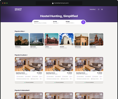 Staezy Accommodations website built with WPCursor
