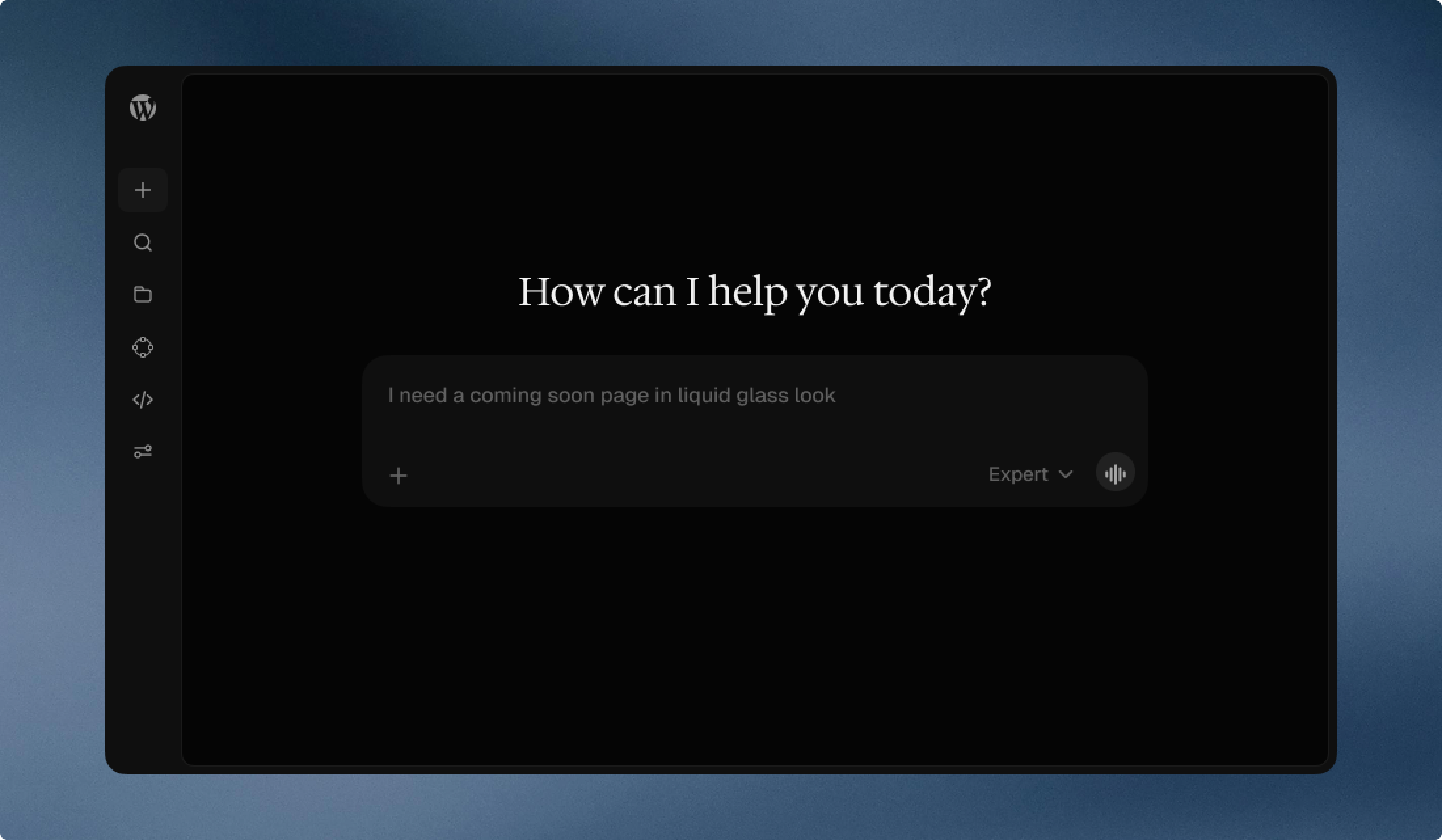 WPCursor product interface showing conversation-driven WordPress development